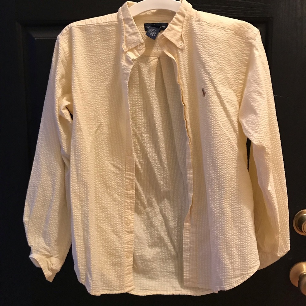 Vintage seersucker Ralph Lauren Shirt